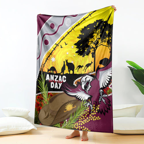 Eagles Rugby ANZAC Day Blanket Silvertails Rosemary Starry Night