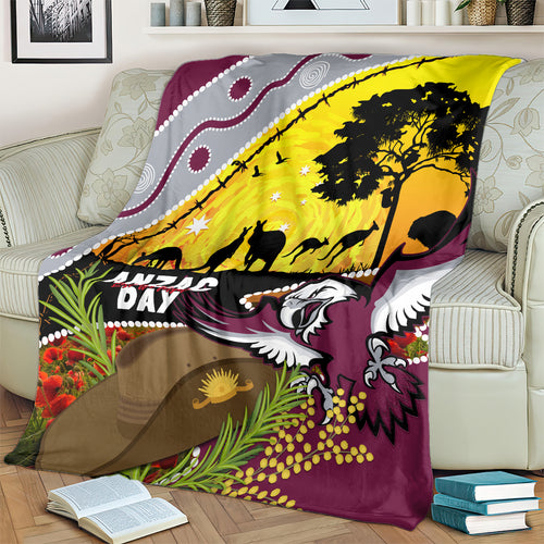 Eagles Rugby ANZAC Day Blanket Silvertails Rosemary Starry Night