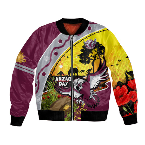 Eagles Rugby ANZAC Day Bomber Jacket Silvertails Rosemary Starry Night