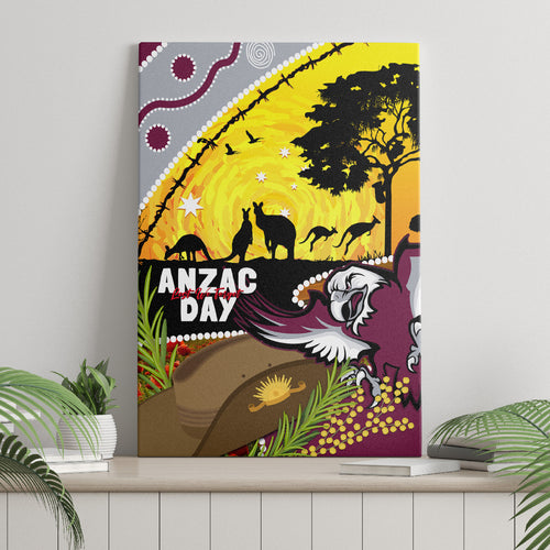 Eagles Rugby ANZAC Day Canvas Wall Art Silvertails Rosemary Starry Night