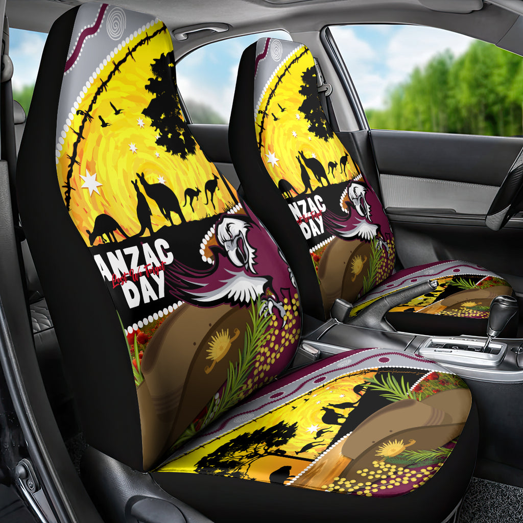 Eagles Rugby ANZAC Day Car Seat Cover Silvertails Rosemary Starry Night