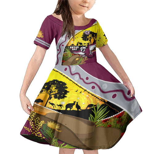 Eagles Rugby ANZAC Day Family Matching Mermaid Dress and Hawaiian Shirt Silvertails Rosemary Starry Night