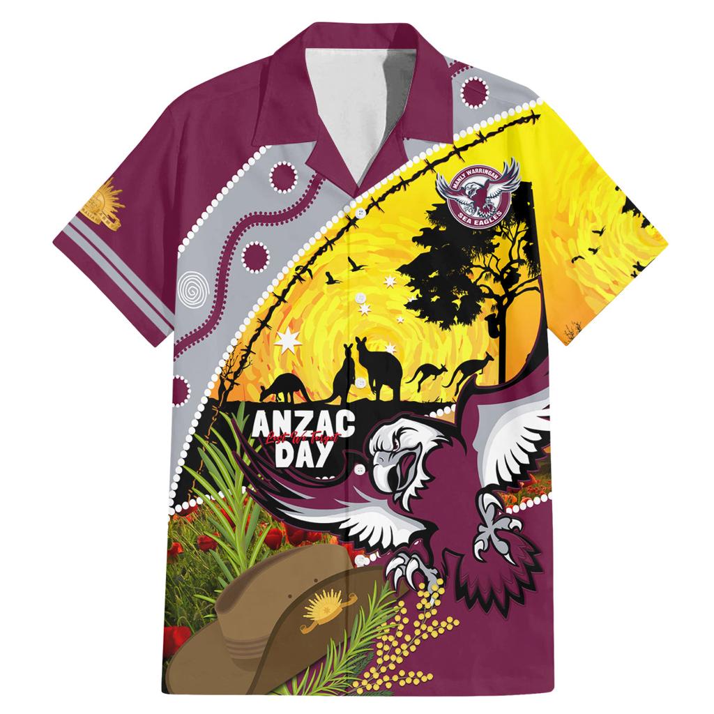 Eagles Rugby ANZAC Day Family Matching Mermaid Dress and Hawaiian Shirt Silvertails Rosemary Starry Night