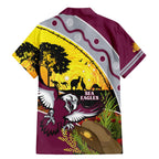 Eagles Rugby ANZAC Day Family Matching Mermaid Dress and Hawaiian Shirt Silvertails Rosemary Starry Night
