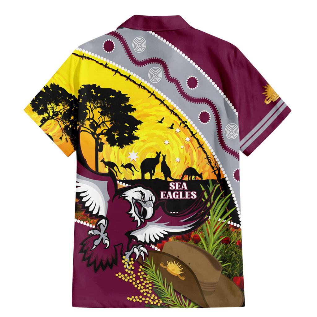 Eagles Rugby ANZAC Day Family Matching Mermaid Dress and Hawaiian Shirt Silvertails Rosemary Starry Night