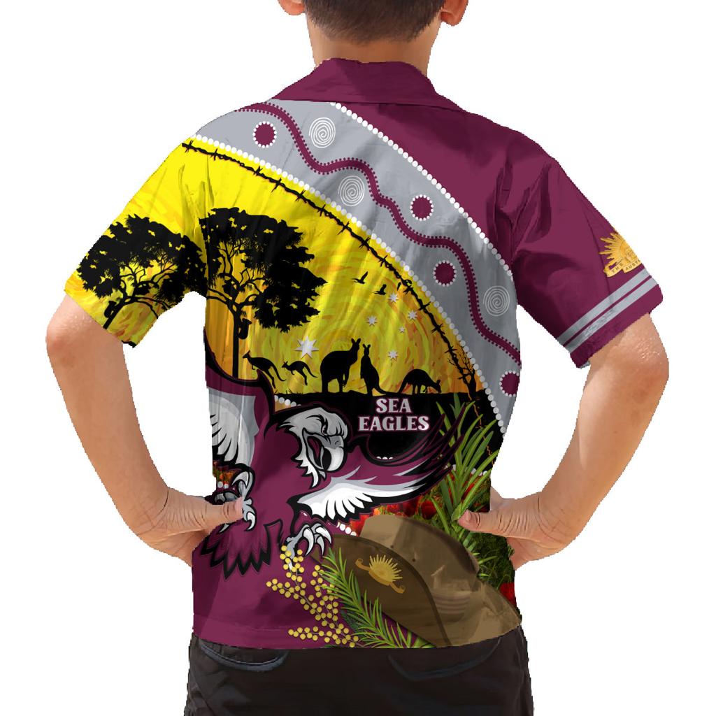 Eagles Rugby ANZAC Day Family Matching Tank Maxi Dress and Hawaiian Shirt Silvertails Rosemary Starry Night