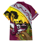 Eagles Rugby ANZAC Day Family Matching Tank Maxi Dress and Hawaiian Shirt Silvertails Rosemary Starry Night