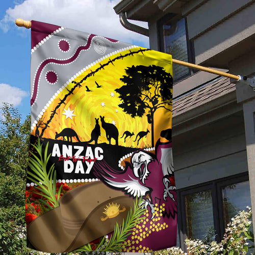 Eagles Rugby ANZAC Day Garden Flag Silvertails Rosemary Starry Night