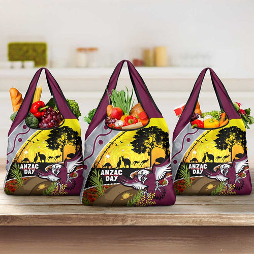 Eagles Rugby ANZAC Day Grocery Bag Silvertails Rosemary Starry Night