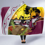 Eagles Rugby ANZAC Day Hooded Blanket Silvertails Rosemary Starry Night