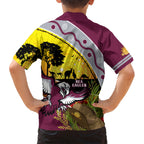 Eagles Rugby ANZAC Day Kid Hawaiian Shirt Silvertails Rosemary Starry Night