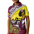 Eagles Rugby ANZAC Day Kid Polo Shirt Silvertails Rosemary Starry Night
