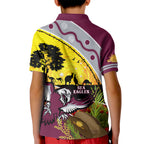 Eagles Rugby ANZAC Day Kid Polo Shirt Silvertails Rosemary Starry Night