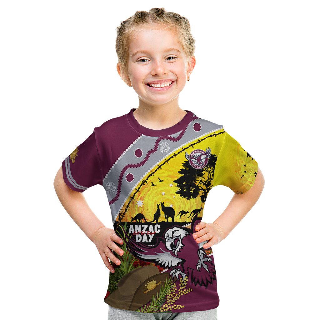 Eagles Rugby ANZAC Day Kid T Shirt Silvertails Rosemary Starry Night