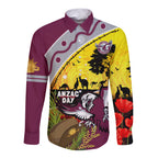 Eagles Rugby ANZAC Day Long Sleeve Button Shirt Silvertails Rosemary Starry Night