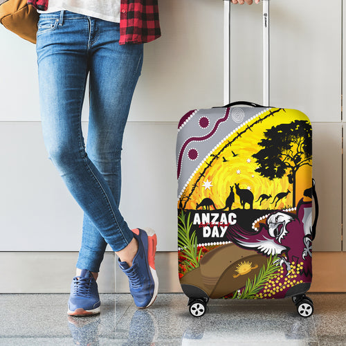 Eagles Rugby ANZAC Day Luggage Cover Silvertails Rosemary Starry Night