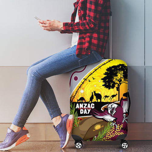 Eagles Rugby ANZAC Day Luggage Cover Silvertails Rosemary Starry Night