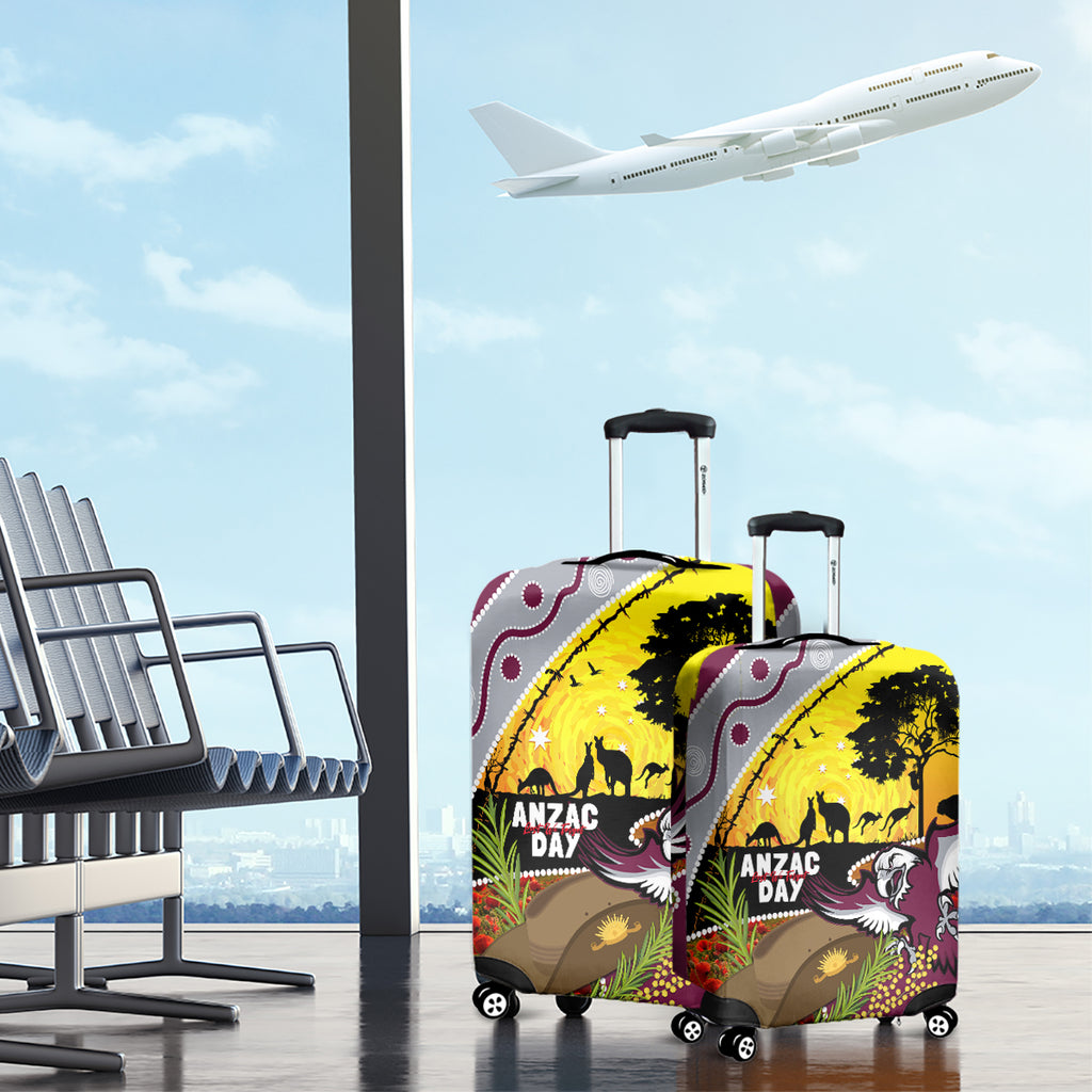 Eagles Rugby ANZAC Day Luggage Cover Silvertails Rosemary Starry Night