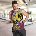 Eagles Rugby ANZAC Day Men Tank Top Silvertails Rosemary Starry Night