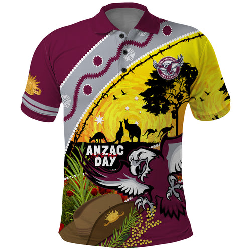 Eagles Rugby ANZAC Day Polo Shirt Silvertails Rosemary Starry Night