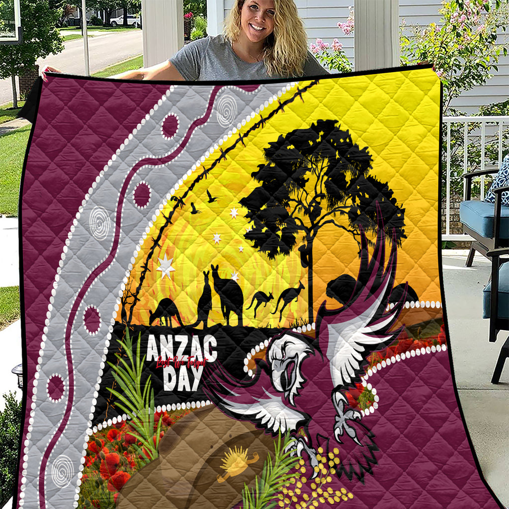 Eagles Rugby ANZAC Day Quilt Silvertails Rosemary Starry Night