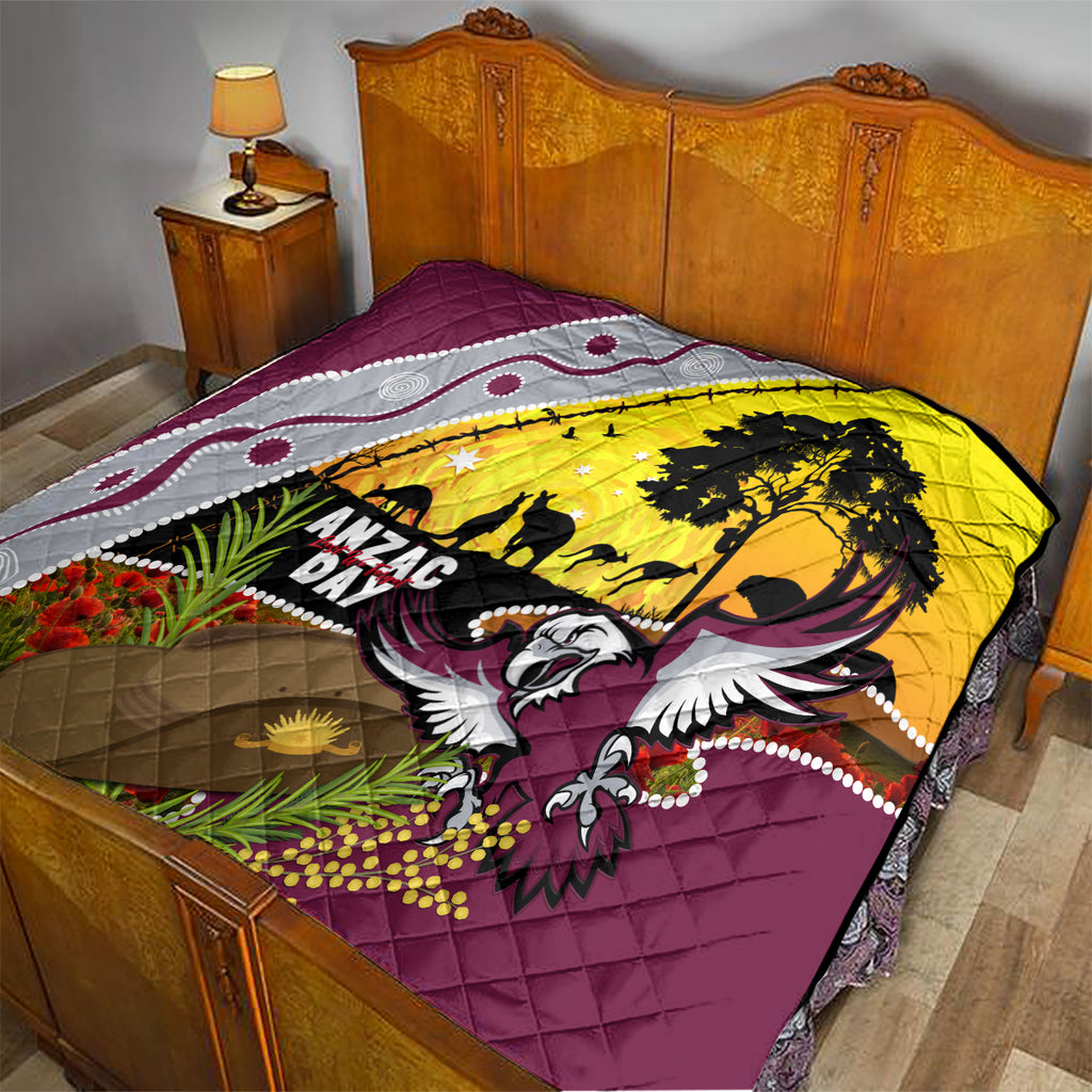 Eagles Rugby ANZAC Day Quilt Silvertails Rosemary Starry Night