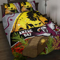 Eagles Rugby ANZAC Day Quilt Bed Set Silvertails Rosemary Starry Night