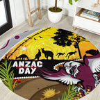 Eagles Rugby ANZAC Day Round Carpet Silvertails Rosemary Starry Night