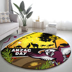 Eagles Rugby ANZAC Day Round Carpet Silvertails Rosemary Starry Night