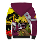 Eagles Rugby ANZAC Day Sherpa Hoodie Silvertails Rosemary Starry Night