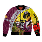 Eagles Rugby ANZAC Day Sleeve Zip Bomber Jacket Silvertails Rosemary Starry Night