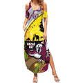 Eagles Rugby ANZAC Day Summer Maxi Dress Silvertails Rosemary Starry Night