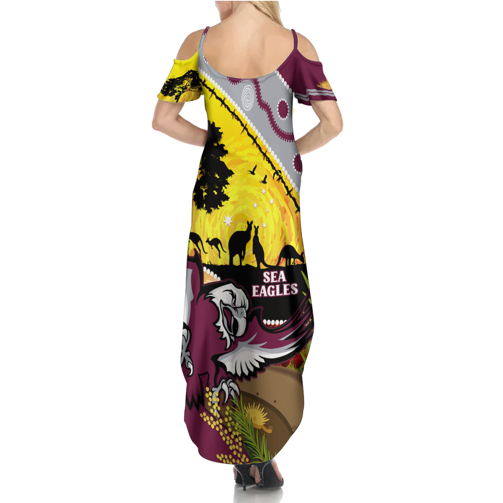 Eagles Rugby ANZAC Day Summer Maxi Dress Silvertails Rosemary Starry Night