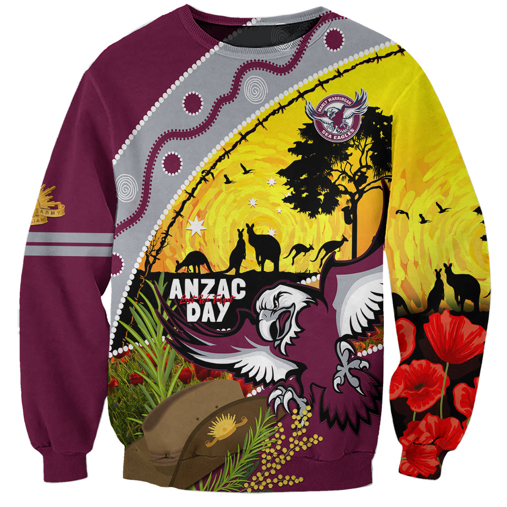 Eagles Rugby ANZAC Day Sweatshirt Silvertails Rosemary Starry Night