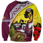 Eagles Rugby ANZAC Day Sweatshirt Silvertails Rosemary Starry Night