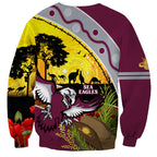 Eagles Rugby ANZAC Day Sweatshirt Silvertails Rosemary Starry Night