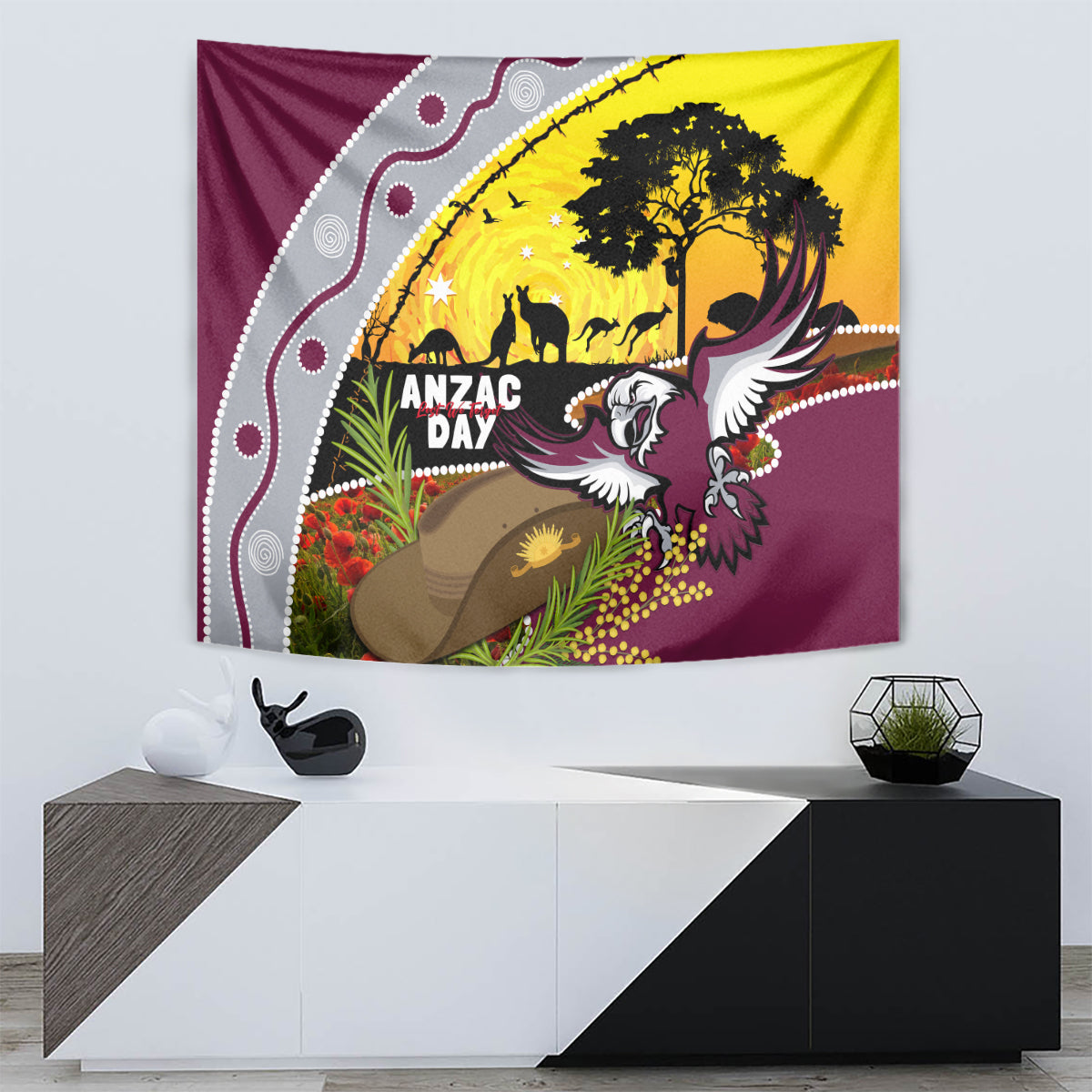Eagles Rugby ANZAC Day Tapestry Silvertails Rosemary Starry Night