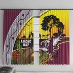 Eagles Rugby ANZAC Day Window Curtain Silvertails Rosemary Starry Night