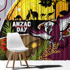 Eagles Rugby ANZAC Day Window Curtain Silvertails Rosemary Starry Night