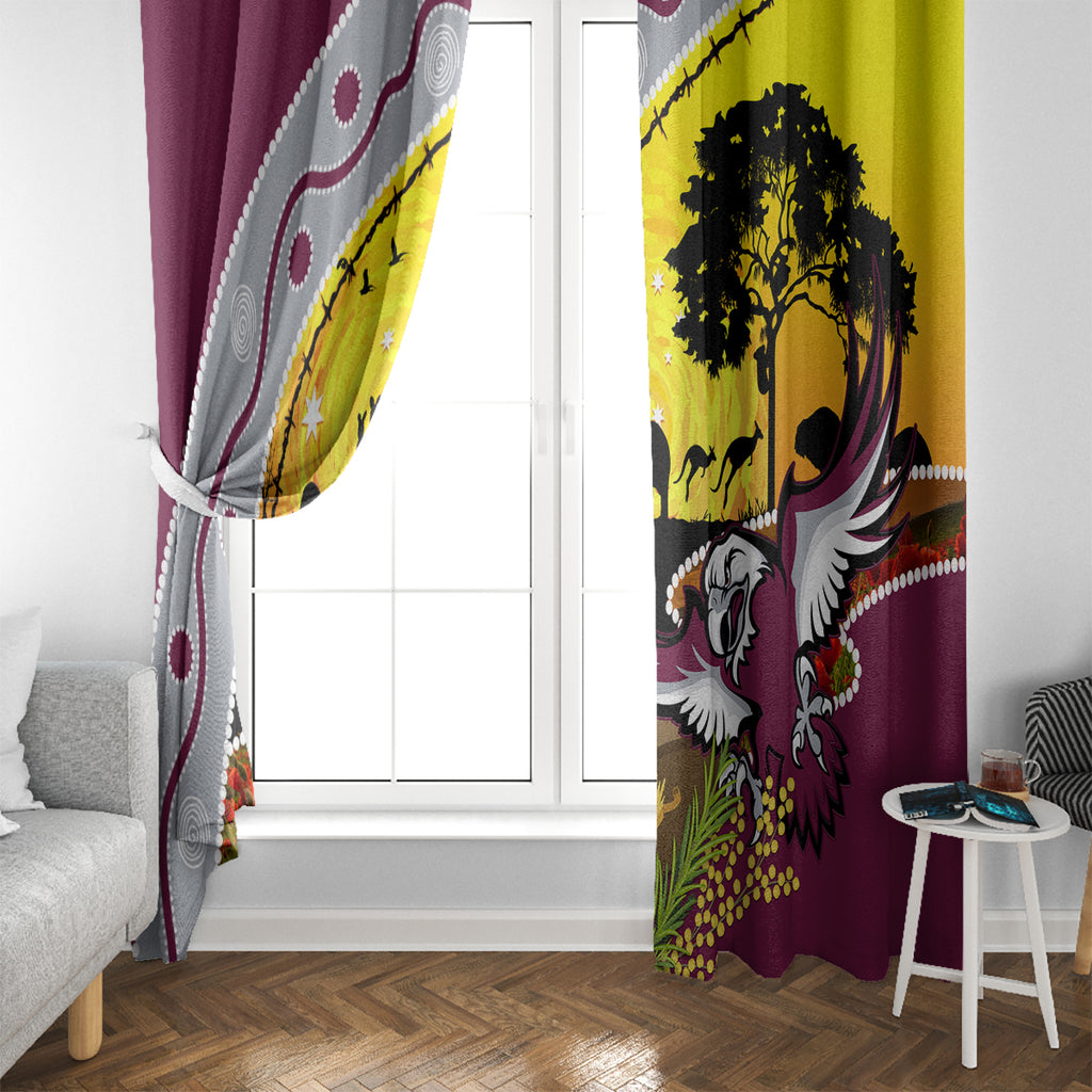 Eagles Rugby ANZAC Day Window Curtain Silvertails Rosemary Starry Night