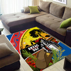 Knights Rugby ANZAC Day Area Rug Novocastrians Mascot Rosemary Starry Night