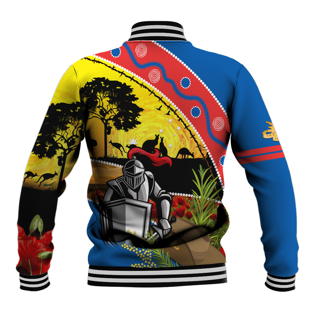 Knights Rugby ANZAC Day Baseball Jacket Novocastrians Mascot Rosemary Starry Night