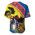 Knights Rugby ANZAC Day Baseball Jersey Novocastrians Mascot Rosemary Starry Night