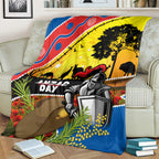 Knights Rugby ANZAC Day Blanket Novocastrians Mascot Rosemary Starry Night