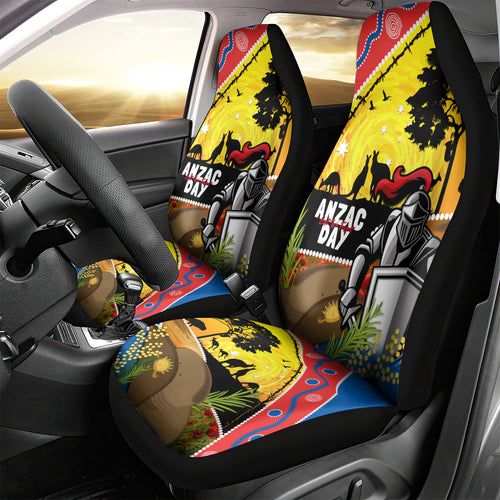 Knights Rugby ANZAC Day Car Seat Cover Novocastrians Mascot Rosemary Starry Night