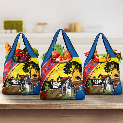 Knights Rugby ANZAC Day Grocery Bag Novocastrians Mascot Rosemary Starry Night