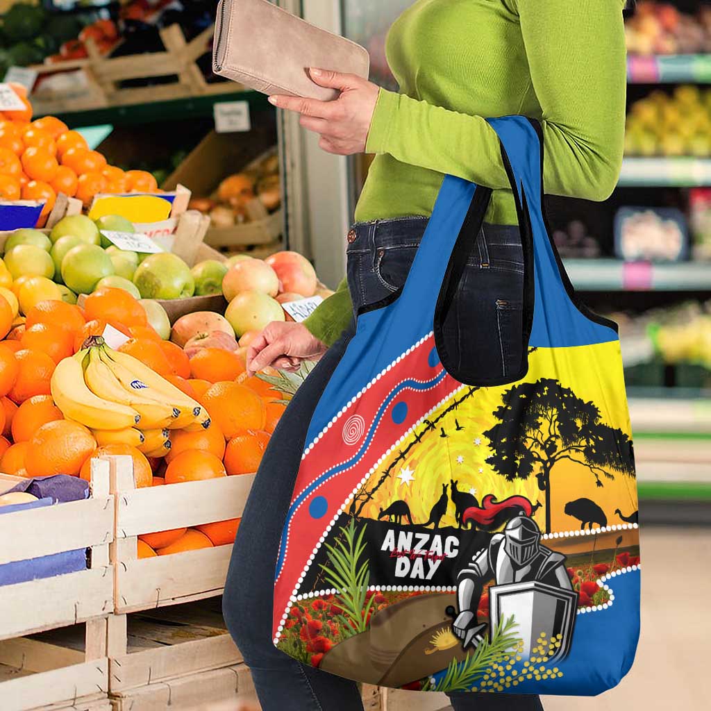 Knights Rugby ANZAC Day Grocery Bag Novocastrians Mascot Rosemary Starry Night