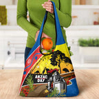 Knights Rugby ANZAC Day Grocery Bag Novocastrians Mascot Rosemary Starry Night