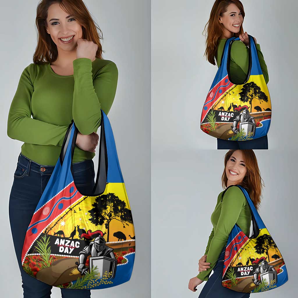 Knights Rugby ANZAC Day Grocery Bag Novocastrians Mascot Rosemary Starry Night