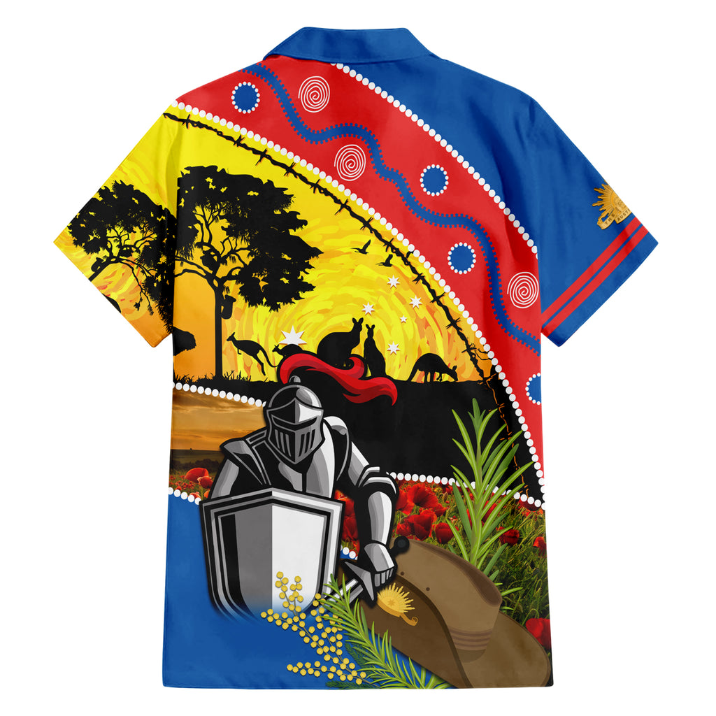 Knights Rugby ANZAC Day Hawaiian Shirt Novocastrians Mascot Rosemary Starry Night